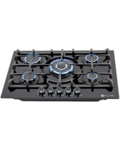 Parrilla de Gas Empotrable vidrio templado Oporto 5A 76 cm