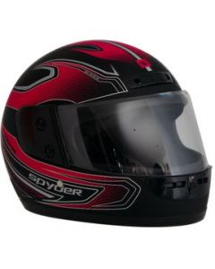 Casco Para Moto Cerrado Fast XL Rojo Negro