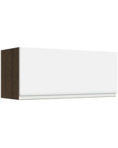 Alacena Madesa Glamy 80 cm 1 Puerta Basculante Marrón/Blanco - Marron/Blanco