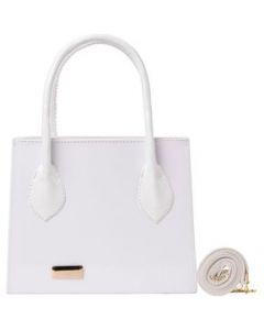 Bolsa De Mujer Fana Jena Color Blanco Reforzada