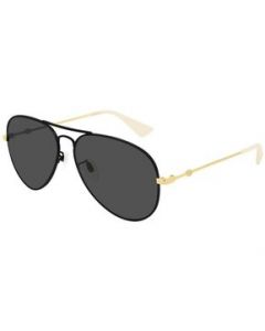 Lentes de sol Gucci Gg0515s 001 Aviator Sunglasses Negro Dorado G - M