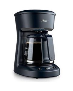 CAFETERA 12 TAZAS PROGRAMABLE JARRA DE VIDRIO NEGRO OSTER