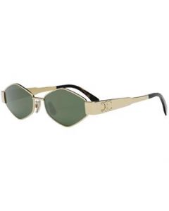 Lentes Celine CL40254U 30N Geometric Shape Gold Black - MEDIANA