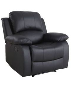 Sillón reclinable pu negro