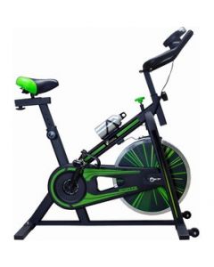 Bicicleta Spinning 10Kg Centurfit Fija Pantalla Verde Fitness - Verde