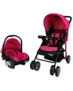 Carriola Trendy Kids Maxy Reclinable Portabebe Cubrepies - rosa