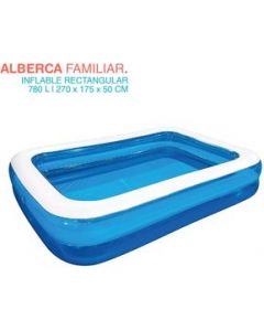 Piscina Alberca Familiar Rectangular Inflable 270x175x50 cm