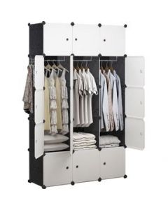 Closet Armario Organizador Ropa Cubos Negro