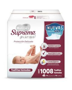 Toallitas Húmedas Bebe 1008 pzas Huggies Supreme 667892 CST