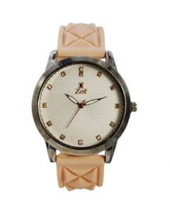 Reloj Análogo Zeit Dama Casual Correa De Silicón Textura-Beige - 30