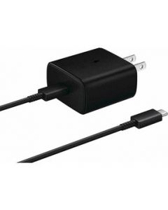 Cargador Samsung 45w - Cable Fast Tipo C - Negro - Original - Negro