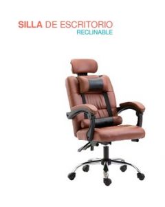 Silla de Escritorio Ergonomica con Descansabrazos Reclinable