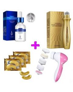 Colageno 24k  Acido Hialuronico  Cepillo Limpiador Facial