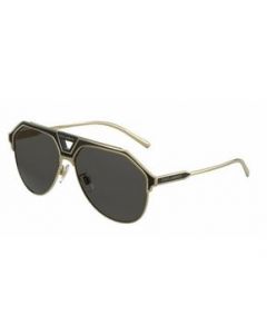 Lentes Dolce &amp; Gabbana DG2257 1334/87 Aviator Negro Dorado - MEDIANA