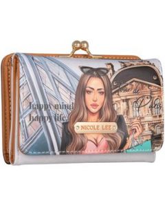 Cartera Agustina Nicole Lee con solapa - Tour de Paris - UNITALLA