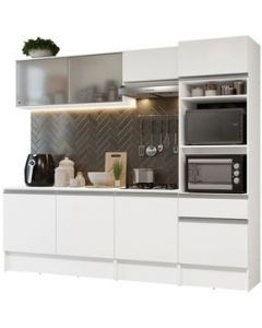 Mueble de Cocina Integral Madesa 240cm Topazio 05 - Blanco