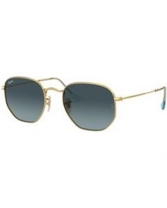 Lentes De Sol Hexagonal Dorado Ray-Ban - M