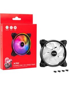 VENTILADOR XPG HURRICANE 120ARGB PWN 120MM 600-2000RPM NEGRO