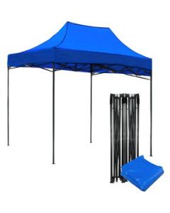 Carpa Toldo 2x3 Reforzado Plegable Impermeable Jardin Azul