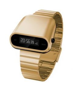 Reloj Digital Nu Nordic Watch-E Multifunciones Acero Inoxidable Dorado