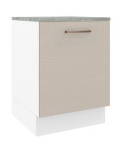 Mueble de Cocina 60 cm 1 Puerta Blanco/Crema Agata Madesa - Blanco/Crema