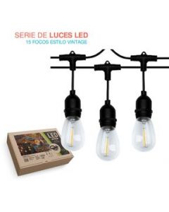 Set De Extension Serie Luces Led Focos Vintage Resistente