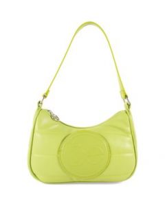 Bolsa Hobo Cloe para Mujer Acolchada Verde Limón - MEDIANA