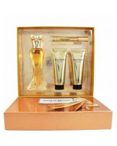 Perfume Para Dama Paris Hilton GOLD RUSH KIT EDP 100 Ml.