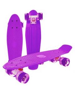 Patineta Tipo Penny Classic Banana Morado Con Luz Led - Morado