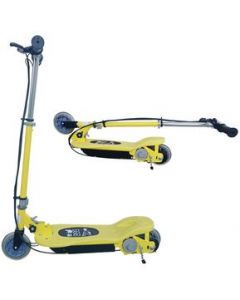 Scooter Eléctrico Plegable Recargable Altura Ajustable NiñosAMARILLO