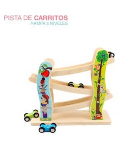 Rampa De 3 Niveles Montessori Juego Para Deslizar Carros