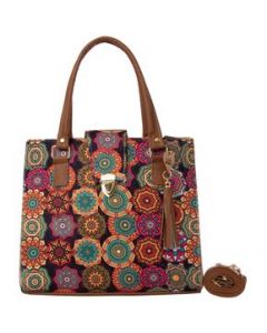 Bolsa Yute Para Mujer Fana Polonia Color Camel Preciosa