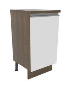 Mueble de Cocina Madesa Glamy 40 cm 1 Puerta Marrón/Blanco - Marron/Blanco