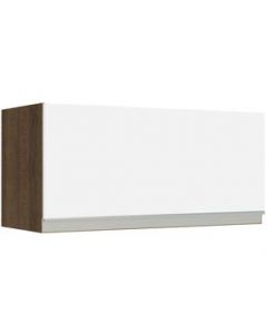 Alacena Madesa Glamy 70 cm 1 Puerta Basculante Marrón/Blanco - Marron/Blanco