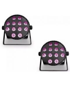 2 Par Cañon Led Full Color 12x10 Rgbw Auto Sound Dmx Alien