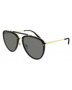 Lentes de sol Gucci GG0672S 001 New Aviator Negro Dorado - M