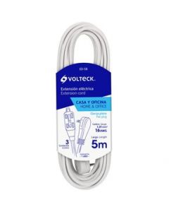 Extensión Eléctrica Doméstica 5 M Blanca Volteck