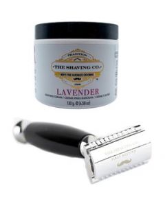 The Shaving Co Kit Crema De Afeitar Lavanda Rastrillo Negro - 1