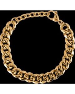 LUCKMAN Pulsera Hombre Cadena Brazalete Acero Inoxidable Baño Oro 18k Clark