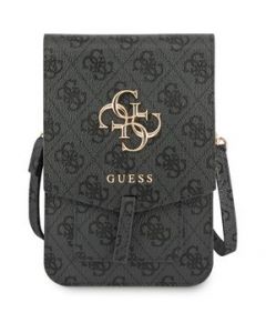 Bolso Cartera Guess Modelo 4G Logo 4G PU Para Celular-Negro