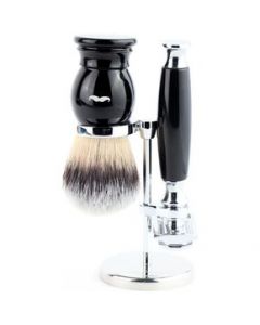 Kit Afeitado Vintage The Shaving Co Rastrillo + Brocha+ Base - 1