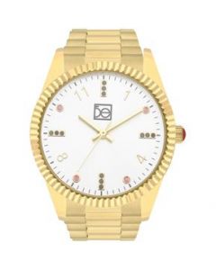 Reloj Análogo Cloe Con Extensible De Acero Inoxidable Dorado OE2339