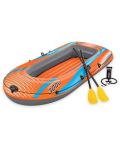 Bote Inflable Lancha Balsa Kondor Elite 3 Personas Con Remos - Bote Inflable